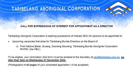 Taribelang Bunda EOI Director Nomination thumbnail